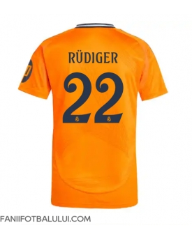 Real Madrid Antonio Rudiger #22 Tricou Fotbal Replică 2024-25 Barbati Deplasare